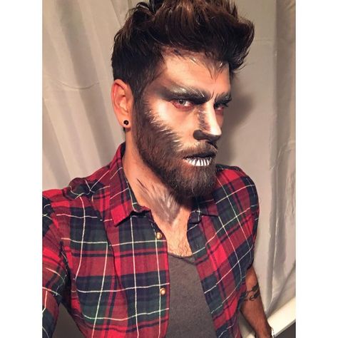 I am ready for Halloween  __________________________________________________________ #halloween #werewolf #ootd #ootn #outfitoftheday #curly #ombre #instastyle #qualitytime #streetstyle #zalando #hairstyle #madewell #hairy #gay #beard #fashiondaily #gay #gaywerewolf #werewolfmakeup #backtoblack #menwithstyle #teenwolf #fashionkilla #styled #greyhair #natural #beardedmen #eyebrows Werewolf Costume Men, Werewolf Makeup Men, Wolf Makeup Male, Werewolf Costume For Men, Halloween Makeup Men Beard, Beard Halloween Costumes, Guys With Beards, Mens Halloween Makeup, Werewolf Makeup