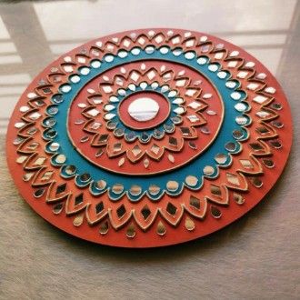 Clay Art Work On Canvas, Mdf Mirror Art, Clay Mirror Work, Diy Home Decor Clay, Lippan Art Design Mirror Work On Canvas, Clay And Mirror Craft, Mud Art Mirror Work, Lippan Art Design Mirror Work, Lipan Art Mirror Work