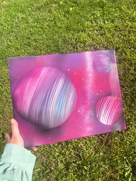 Galaxy Spray Paint, Spray Paint Canvas, Purple Galaxy, Paint Canvas, Spray Paint Art, Space Planets, Paint Art, Pour Painting, Shop Art