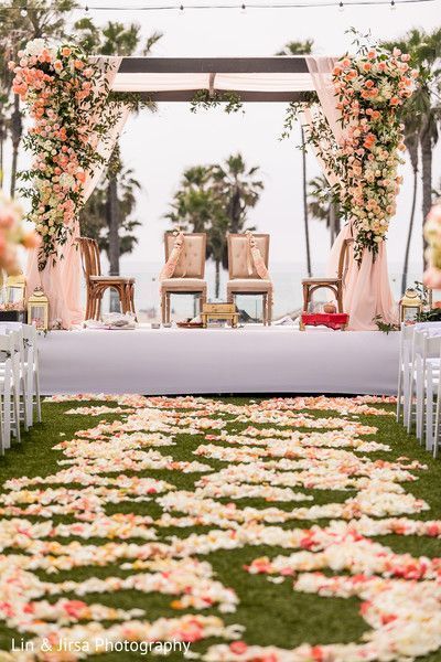 Outdoor Mandap Styles For Your Muhurutham That Are Perfect This Wedding Season | WedMeGood Outdoor Mandap, Hindu Wedding Decorations, Mandap Design, Spring Wedding Decorations, India Wedding, Mandap Decor, Wedding Mandap, Outdoor Indian Wedding, Indian Wedding Ceremony