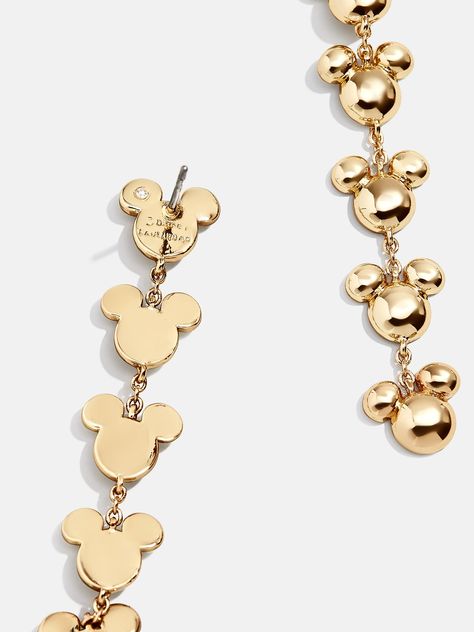 Mickey Mouse Head, Mickey Head, Gold Statement Earrings, Statement Drop Earrings, Disney Jewelry, Mouse Ears, Mickey And Friends, Bracelet Sizes, Statement Earrings