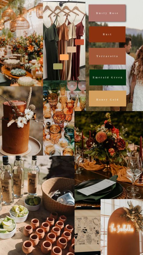 Earth Tone Wedding, Filipiniana Wedding, Wedding Theme Color Schemes, Rusting Wedding, Wedding Color Scheme, Wedding Color Ideas, Boda Mexicana, 2025 Wedding, When I Get Married