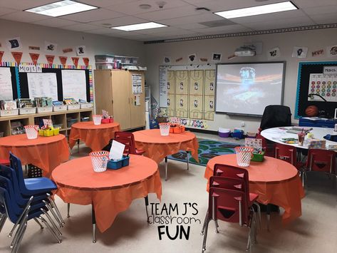 Basketball Room Transformation - Team J's Classroom Fun March Madness Book Tournament, Fun Review Games, March Madness Activities, Basketball Classroom, March Madness Books, Basketball Math, Games For The Classroom, Staar Review, Sports Classroom