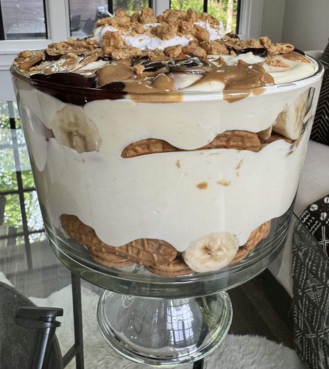 Peanut Butter Banana Pudding, Peanut Butter Fluff, Banana Crumb Cake, Fudge Dessert, Banana Peanut Butter, Garlic Cream Sauce, Peanut Butter Sauce, Nutter Butter Cookies, Nutter Butter