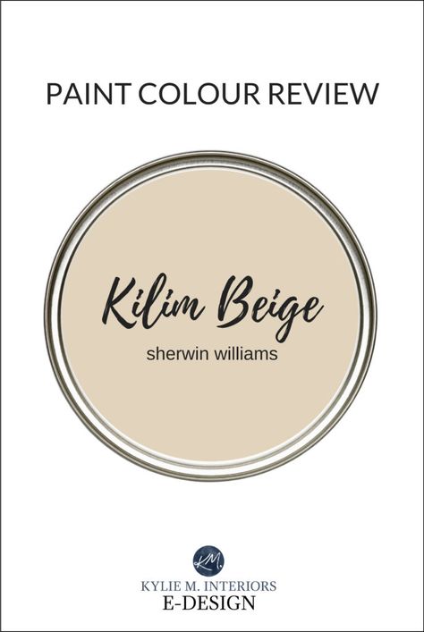 Sherwin Williams Kilim Beige: LRV, Undertones and a Little More When it comes to beige paint colours, it can be hard to find one with JUST the right undertones to suit your countertops, tile Kilim Beige Sherwin Williams, Light Beige Paint Colors, Warm Beige Paint Colors, Tan Paint Colors, Taupe Paint Colors, Kylie M Interiors, Warm Neutral Paint Colors, Cream Paint Colors, Beige Paint Colors