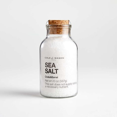 Salt Package Design, Salt Aesthetic, Fun Decals, Salt Packaging, Salt Grinder, Juice Packaging, Gourmet Food Gifts, Salt And Pepper Mills, Pickled Veggies