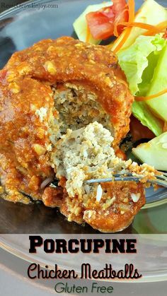 Looking for a super easy and healthy dinner idea? How about one you can toss in the slow cooker? Check out this recipe for Chicken Porcupine Meatballs - Gluten Free! http://reusegrowenjoy.com/chicken-porcupine-meatballs-gluten-free/ Healthy Chicken Crockpot, Healthy Chicken Crockpot Recipes, Ranch Chicken Salad Recipe, Porcupine Balls, Crockpot Rice Recipes, Porcupine Meatballs Recipe, Porcupine Meatballs, Slow Cooker Salsa Chicken, Haylie Pomroy