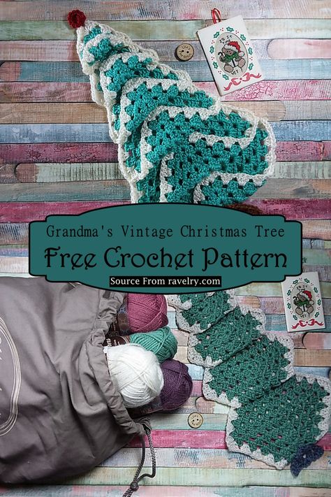 15 Free Crochet Christmas Wall Hanging Patterns Crochet Christmas Trees Pattern, Crochet Christmas Tree, Crochet Holiday, Crocheted Christmas, Grandma Vintage, Coiled Fabric Basket, Wall Christmas Tree, Coaster Pattern, Crochet Christmas Gifts