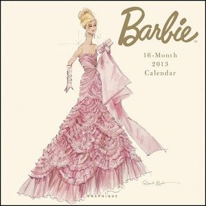 Barbie 2013 Wall Calendar Vintage Fashion Sketches, Pink Evening Gowns, Barbie Fashion Sketches, Pink Evening Dress, Malibu Barbie, Barbie Vintage, Beautiful Barbie Dolls, Fashion Figures, Fashion Art Illustration