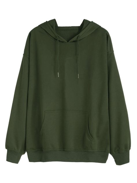 Free Returns ✓ Free Shipping On Orders $49+ ✓. Kangaroo Pocket Hooded Sweatshirt- Sweatshirts at SHEIN. Mesh Hoodie, Solid Hoodie, Womens Sweatshirts Hoods, Hoodie Jumper, Green Hoodie, Jeans Casual, Striped Hoodie, Soft Hoodie, Unisex Jacket