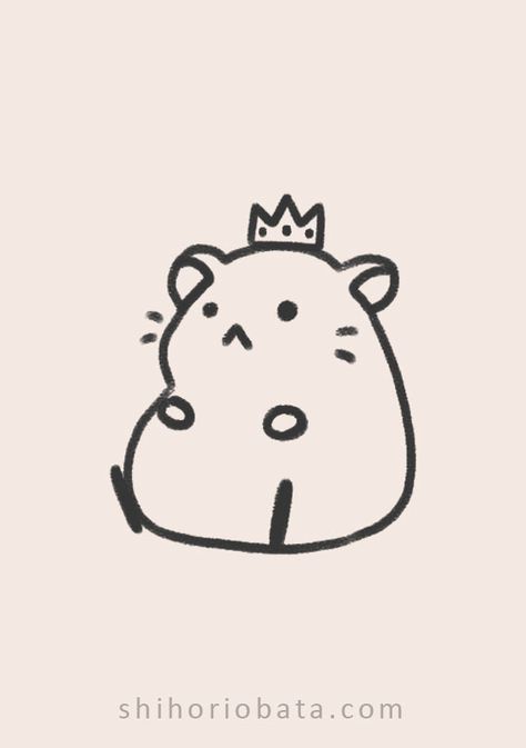 20 Cute Easy Hamster Drawing Ideas Hamster Drawing, Cute Drawing Ideas, Doodle Doodle, Cute Drawing, Drawing Ideas, Doodles