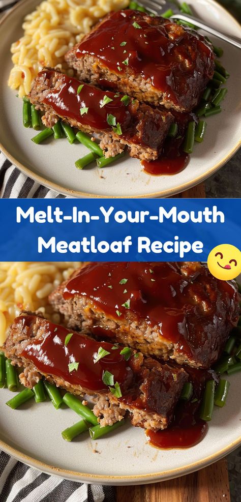 Make dinner memorable with our Melt-In-Your-Mouth Meatloaf. Savory Meatloaf, Delicious Meatloaf, Dry Bread, Best Meatloaf, Easy Meatloaf, Meatloaf Recipe, Meatloaf Recipes, Melt In Your Mouth, Meatloaf