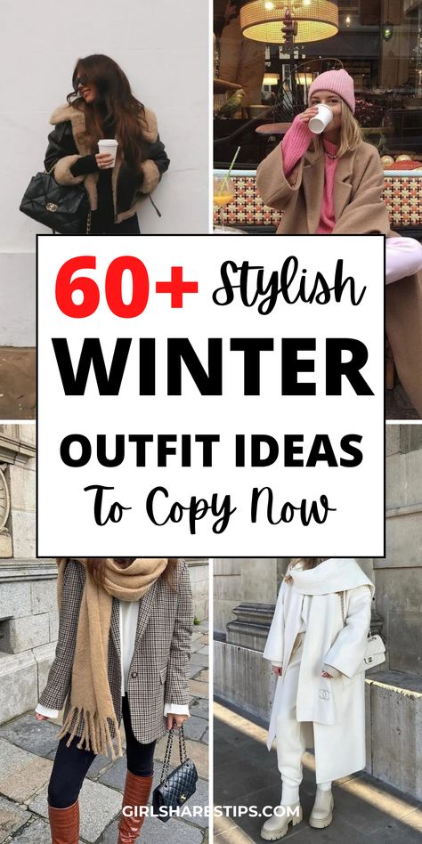 60+ Cute Casual Winter Outfits For Women [2024] To Be Cozy And Stylish Winter Outfits Korean, Winter Date Outfits, Cold Weather Outfits Winter, Winter Date Night Outfits, Winter Outfits Aesthetic, Winter Outfits Warm, Stylish Winter Outfits, Trendy Outfits Winter, Winter Outfit Ideas