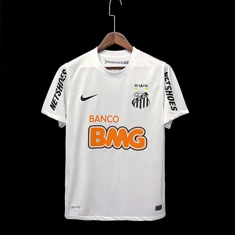 ⚽️ Santos FC ⚪️⚫️ 👕Camisola principal 2011-12. 🎚️ S até 3XL. 🚚 Envio incluído 7 - 15 dias úteis. ⁉️ Dúvidas - Comentários por MP. #futebol #camisola #camisolas #brazil #santos #neymar #portugal🇵🇹#style #love #amazing #beauty #art Classic Football Jersey, Portugal Style, Haha Photos, Retro Football Shirts, Classic Football Shirts, Classic Football, Retro Football, Football Kits, Neymar Jr