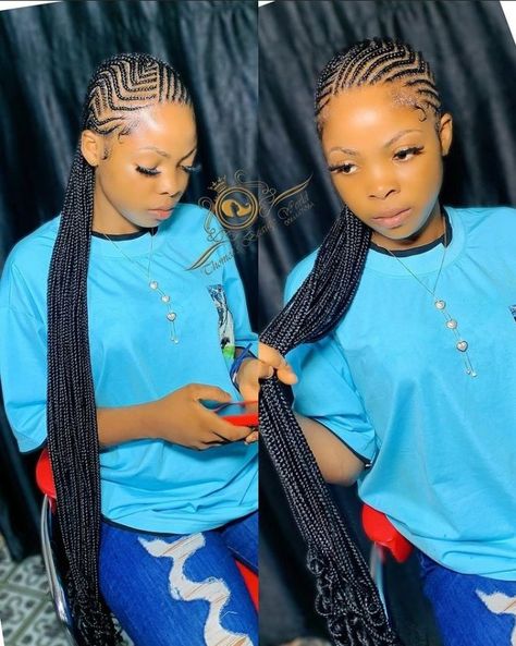 Ghana-weaving styles Ghana Weaving All Back Styles, Latest Ghana Weaving Styles, Ghana Weaving Hairstyles, Ghana Weaving Styles, Weaving Styles, Materials Gown Style, Weaving Hairstyles, Ghana Weaving, Quick Braided Hairstyles