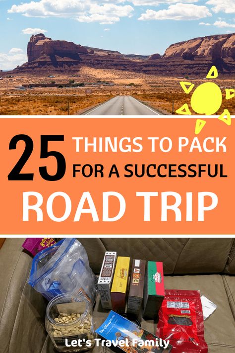 Pack For A Road Trip, Road Trip Necessities, Road Trip Accessories, Things To Pack, Road Trip Food, Rv Road Trip, Road Trip Snacks, Road Trip Packing, Cross Country Road Trip