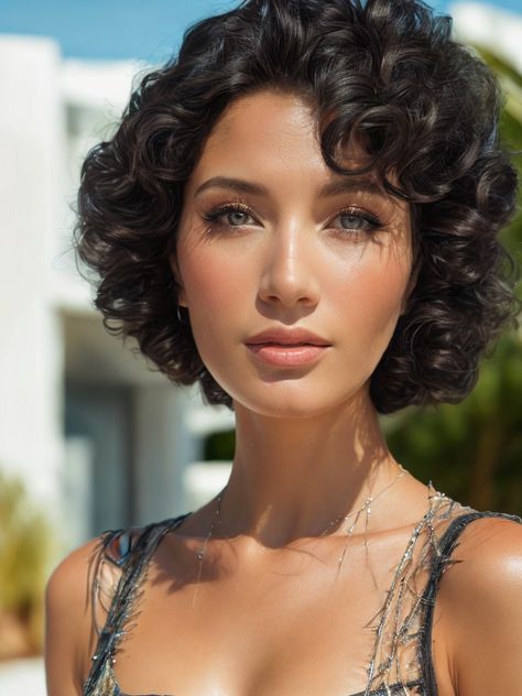 Shop andromeda Short Curly Wig for African American Women with Loose Curls Short Curly Hair Bob, Short Hair Curled, Curly Hair Bob, Short Curly Wig, Celebrity Wigs, How To Curl Short Hair, Short Curly Wigs, Curly Wig, Loose Curls