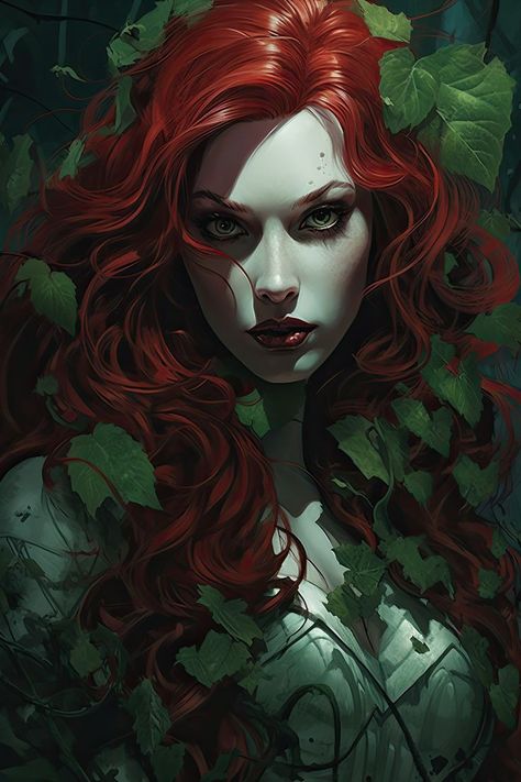 Poison Ivy Marvel, Poison Ivy Art, Poison Ivy Character, Super Hero Tattoos, Poison Ivy Comic, Hero Tattoo, Poison Ivy Dc Comics, Ivy Costume, Queens Wallpaper