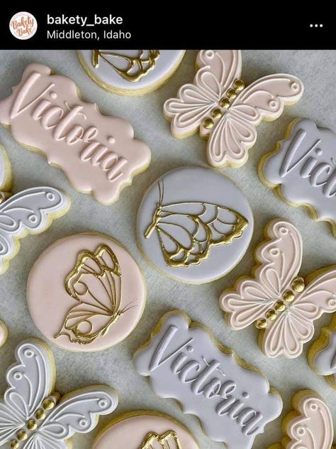 Eid Moubarak, Butterfly 1st Birthday, Butterfly Themed Birthday Party, Butterfly Baby Shower Theme, Baby Shower Sweets, Butterfly Cookies, Butterfly Birthday Party, Butterfly Baby Shower, Butterfly Cakes