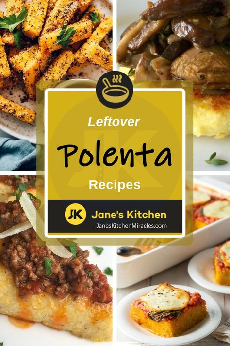 Leftover Polenta Recipes Polenta Side Dish Recipes, What To Make With Polenta, Leftover Polenta Recipes, No Waste Recipes, Leftover Polenta, Baked Polenta Recipes, Crispy Polenta Cakes, Polenta Bake, Polenta Lasagna