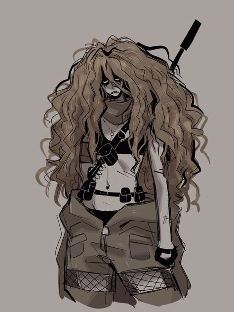 Female Dreads, Ghillie Suit, Cyberpunk Character, Cool Swords, Cyberpunk Art, Human Art, Female Character Design, Fantasy Clothing, Dnd Characters