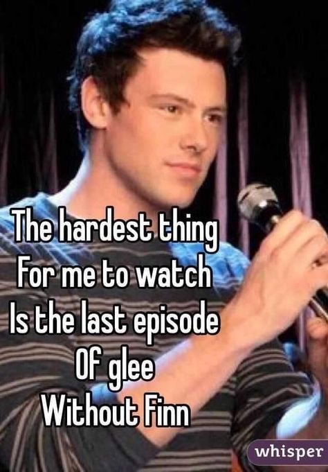 Glee Facts, Finn Glee, Glee Funny, Glee Cory Monteith, Skin Packaging, Glee Memes, Rachel And Finn, Glee Quotes, Kurt Hummel