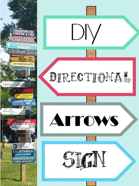 LOVE TO MAKE THIS FOR OUR BACKYARD!!! With signs pointing to Lancaster, Virginia Beach, Rockwall, Wylie, Poetry, Canton, Mesquite, Rowlett, and where W Ruff’s/Chad live! Fonts are known for that particular place? Taking inspiration from the ones in Kennebunkport, ME, (KPT) I came up with a lit… Diy Drum Shade, Ice Cream Store, Diy Cape, Stool Makeover, Simple Decorating, Arrow Sign, Arrow Signs, Directional Signs, Holiday Signs