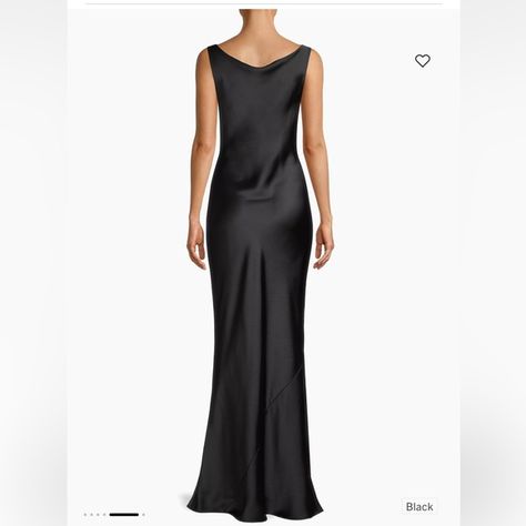 Norma Kamali Maria Satin Gown Norma Kamali Dress, Fishtail Maxi Dress, Beautiful Long Dresses, Ruched Maxi Dress, Satin Gown, Norma Kamali, Gowns With Sleeves, Metallic Dress, Maxi Gowns