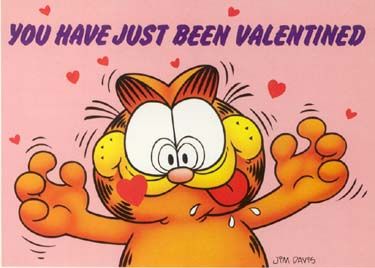 Garfield Valentines Card, Garfield Valentines, Valentine Memes, Garfield Pictures, Garfield The Cat, Valentines Memes, Garfield Cat, Happy February, Garfield And Odie