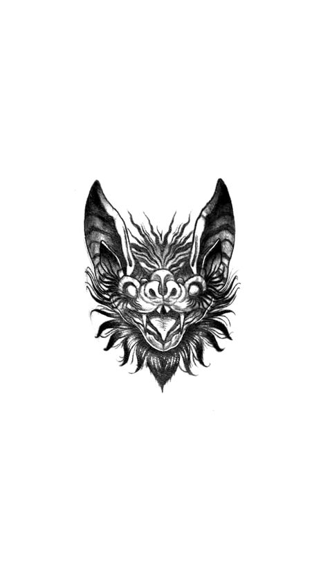 Bat Head Tattoo Design, Bat Face Tattoo, Bat Head Tattoo, Vampire Bat Tattoo, Mens Face Tattoos, Bats Tattoo Design, Left Arm Tattoos, Tooth Tattoo, Bat Tattoo