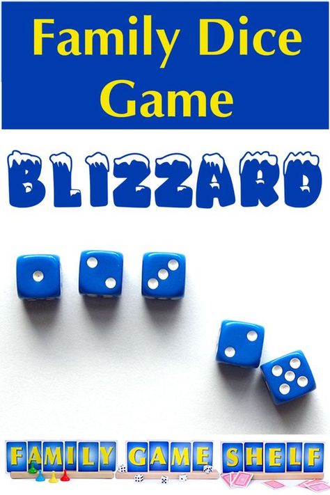 Blizzard is the prefect game to warm up a winter day and fill it with fun. Learn what makes a Blizzard a Blizzard and then roll the dice and see who can make the best storm over the rounds. Learn how to play for your next family game night Christmas Dice Games, The Dice Game, Game Shelf, Fun Family Christmas Games, Family Card Games, Fun Card Games, Youth Group Games, Lets Play A Game, Family Party Games