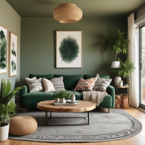 🌿 Cozy living room vibes! Green couch + mix-match pillows. Round wooden table, comfy pouf, and plants everywhere! Boho light fixture + art on the wall gives it that chill, earthy feel. ☀️💚🛋️✨ #LivingRoomInspo #HomeDecor #GreeneryAndComfort
#odastudioAI #odaAIstudio #odastudio
#LivingRoomDesign
#HomeDecor
#InteriorDesign
#GreenWalls
#ModernLivingRoom
#CozyHome
#LivingSpace
#StylishInteriors
#LivingRoomStyle
#DecorIdeas

odastudioai
Oda AI studio Earthy Boho Living Room, Boho Living Room Apartment, Plants Everywhere, Living Room Vibes, Round Wooden Table, Boho Light Fixture, New House Living Room, Room Vibes, Green Couch