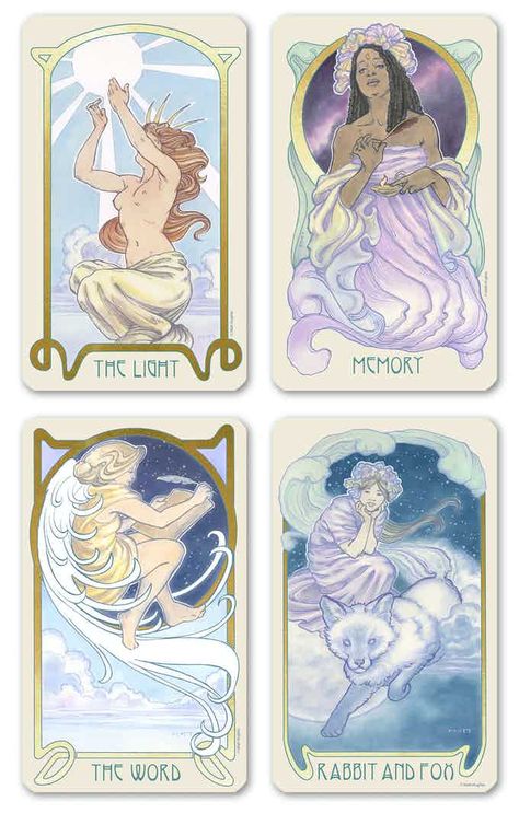 Ethereal Visions: Dreamscape Oracle Deck - Art Nouveau (Canceled) by Matt Hughes — Kickstarter Ethereal Visions Tarot, Unique Tarot Decks, Art Nouveau Illustration, Best Press, Tarot Cards Art, Oracle Deck, Tarot Card Meanings, Magical Art, Tarot Card Decks