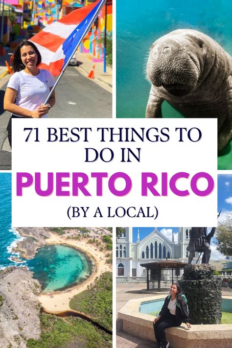 A Puerto Rico local’s list of the best things to do in Puerto Rico. All the popular attractions plus hidden gems and activities only locals know about! Puerto Rico Adventure, Puerto Rico Attractions, Best Places To Visit In Puerto Rico, Things To Do Puerto Rico, Puerto Rico Must Do, Must Do In Puerto Rico, Best Things To Do In Puerto Rico, What To Do In Puerto Rico, Places To Visit In Puerto Rico