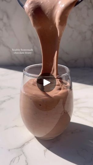 2.2K views · 151 reactions | healthy chocolate frosty 🍦 this recipe is a special one to me as it was my first viral recipe with almost 12M views and really launched LHWL 🥹 so grateful this easy recipe has brought me to so many of you guys 🤍 it’s been about a year so I had to reshare it!! It’s high protein, thick and creamy but just tastes like a chocolate milkshake 🥰

By @livehealthywithlexi

blend:
-1 whole frozen banana (frozen is key!!)
-2/3 cup almond milk (or soy will make it extra thick/creamy)
-1 serving vanilla or chocolate protein powder
-1 heaping tablespoon cacao powder
-1 tsp nut butter
-about 3 ice cubes (optional, if you want an icier “frosty” texture)

*note there’s not a ton of liquid in this so it may take a few minutes to get it all blended up depending on your blende Vege Pasta, Banana Frozen, Chocolate Frosty, Chocolate Milkshake, Chocolate Protein Powder, Protein Drinks, Special One, Chocolate Protein, Cacao Powder