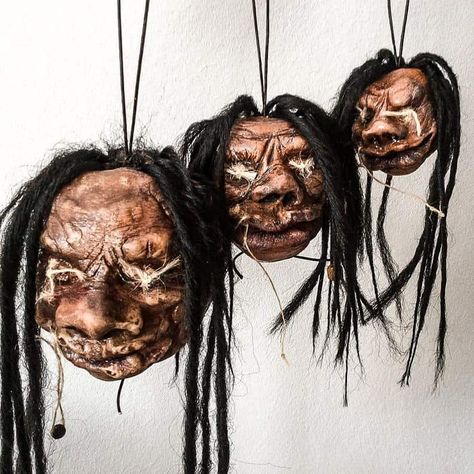 Jamaican Shrunken Head #GiftIdeas #UnusualGifts #UniqueGifts #BestGiftIdeas #CoolGiftIdeas #ThingsIDesire Behance Icon, Shrunken Heads, Shrunken Head, Dollar Store Halloween, The Prisoner, The Prisoner Of Azkaban, Real Fire, Prisoner Of Azkaban, Fake Hair