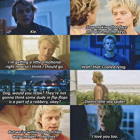 Favourite JJ quotes of season 3 🧡 Outer Banks Quotes Jj, Jj Quotes Outer Banks, Jj Maybank Quotes, Obx Quotes, Jj Quotes, Outer Banks Quotes, Obx Jj, Obx Stuff, Bank Quotes