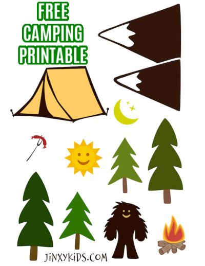 Camping Crafts Preschool, Camping Printables, Camping Theme Birthday, Camping Classroom, Camping Books, Camping Clipart, Camping Theme Classroom, Camping Theme Party, Camping Birthday