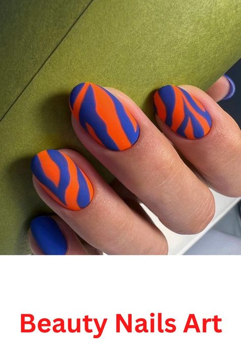 #nails acrylic ideas,
#nail color trends,
#nails inspiration,
#nail health,
#nails fall,
#nail shop,
#nail designer,
#nail set,
#nails art summer,
#nails art ideas,
#nail art glitter Orange And Blue Nails Design, Blue And Orange Nails Designs, Nails Acrylic Designs, Short Natural Nails, Navy Nails, Orange Nail Designs, Natural Nail Designs, Short Gel Nails, Happy Nails