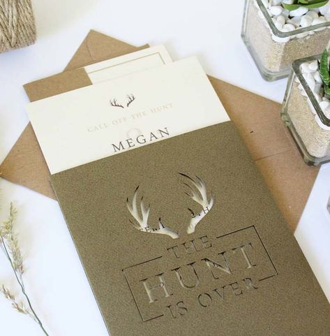 Scottish Wedding Invitations, Expensive Wedding Gifts, Hunting Wedding, Antler Wedding, Wedding Expenses, Wedding Gifts For Groom, Pocket Wedding Invitations, Inexpensive Wedding Venues, Cheap Wedding Invitations