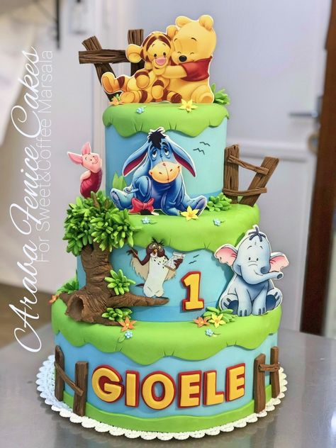 Pooh Cake, Winnie The Pooh Cake, Sweet Coffee, Winnie The Pooh, Birthday Cake, Baby Shower, Shower, Cake, Birthday