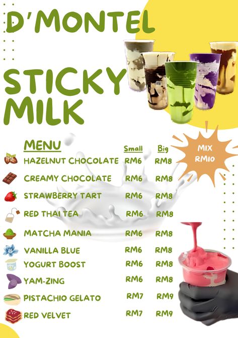 Pistachio Gelato, Red Thai, Strawberry Tart, Thai Tea, Creamy Chocolate, Drink Milk, Chocolate Hazelnut, Coffee Cafe, Hazelnut