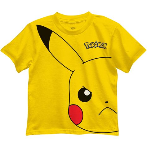 PRICES MAY VARY. 60% Cotton, 40% Polyester Pull On closure Machine Wash Short sleeve tee for kids sizes 4-16 60% cotton, 40% polyester Officially licensed shirt Little and big kids will love this Pika short sleeve tee. Tee is yellow and is 60% cotton and 40% polyester. Has a large Pikachu face graphic on the front with "Pokemon" at chest. Officially licensed tee. Perfect for a boy or girl POKE fan! Pikachu Face, Wrestling Outfits, Pokemon Shirts, Face Graphic, Under Armour Girls, Pokemon Pikachu, Yellow Shirts, Contemporary Outfits, Boys T Shirts