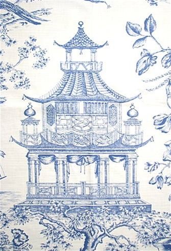 Williamsburg Chinoiserie Toile Porcelain Fabric Outlet, Free Cross Stitch Charts, Toile Print, Toile Pattern, Toile Fabric, Blue Porcelain, Colonial Williamsburg, Porcelain Blue, Tree Pattern