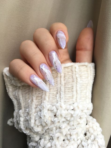 lilac nails/ trendy nails/ light marble nails/2024 nails/gel nails Purple Marble Nails, Nail Marble, Nails Lilac, Marble Purple, Light Marble, Lilac Nails, Nails Gel Nails, 2024 Nails, Lavender Nails