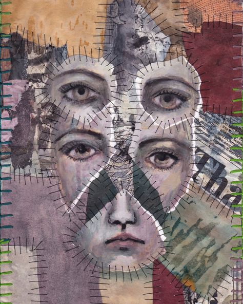 Beyond Repair Art Gcse, Fragments Art Gcse Moodboard, Fragments Portraits, Fragments Textiles Gcse, Fragments Art Gcse, Fragment Art, Deconstructed Art, Textiles Gcse, Textiles Sketchbook