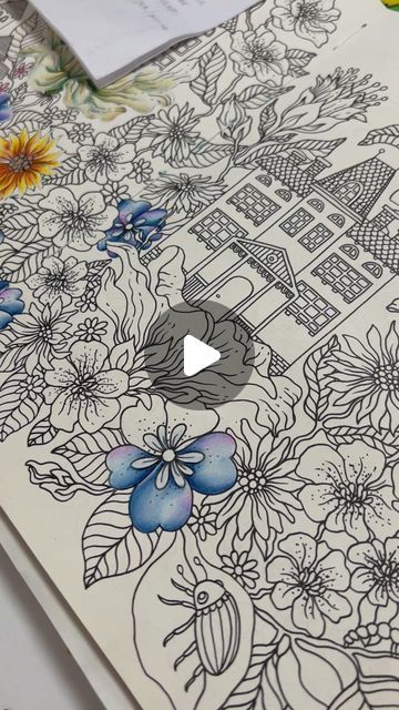 Francesca | Colouring Book Addicted on Instagram: "Just a quick colouring video on my current WIP   PC pencils used:  💙 Indigo 🩵 Periwinkle  💜 Lavender  🤍 Sky blue light   Have you ever mixed lavender with blue? I think that this combination is perfect for flowers 🌸   Which is your favourite flower?   Tell me below 👇🏻   📖 Hanna Karlzon Daydreams  ✏️ Prismacolor   #daydreams #daydreamscoloringbook #daydreamshannakarlzon #hannakarlzonmålarbok #hannakarlzon #hannakarlzoncoloringbook #hannakarlzondaydreams #hannakarlzondagdrömmar #dagdrömmar  #coloringbook #coloringbookforadults #coloringbooks #coloredpencil #coloredpencils   #colorventures #livecolorfully #colorcolourlovers #coloringtherapy  #coloringtutorial #coloringreel #artreel #artreels #arttherapy #art" Hanna Karlzon Daydreams Coloring Book, Daydreams Hanna Karlzon, Hanna Karlzon Daydreams, Hanna Karlzon, Coloring Tutorial, Live Colorfully, Colouring Book, Book Addict, Color Therapy