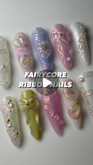 3d Mushroom Nails, 3d Mushroom Nail Art, Rainbow Mushroom Nails, 3d Gel Nails Aesthetic, Innerbloom Nails, Aura Nails With 3d Gel, Trippy Mushroom Nails, Fairy Core Nails, Competition Nails