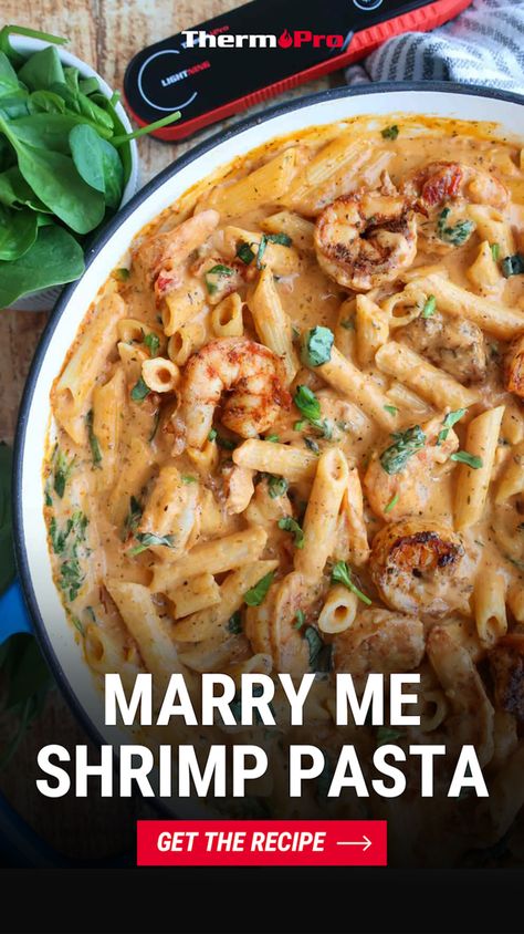 Marry Me Shrimp Pasta, Marry Me Shrimp, Instant Read Thermometer, How To Make Sausage, Shrimp Pasta, Chicken Sausage, Grilled Chicken, Alfredo, Marry Me