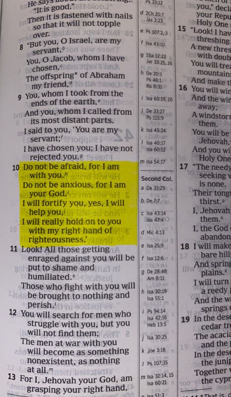 Do Not Be Afraid For I Am With You, Be Not Afraid Tattoo, Do Not Fear For I Am With You, Fear Not For I Am With You, Isaiah 41:10, Do Not Be Afraid Bible, Short Bible Quotes, Jesus Our Savior, Light Feminine